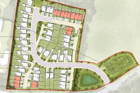 The planned layout for the Wymeswold scheme via Hope Architects
