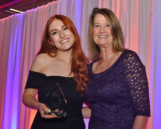 Melton Times Best of Melton Awards 2022.  
 Apprentice of the Year. Sponsor  Dawn Whitemore with the winner Morgan Tilly Burgoyne