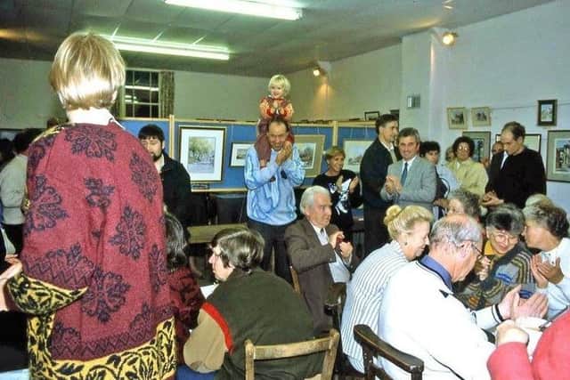 Scenes from the first Upper Broughton Art Show back in 1983