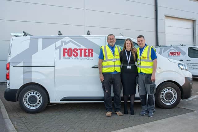 Representatives of Foster Property Maintenance, Melton Borough Council's new contractor for repairs and maintenance