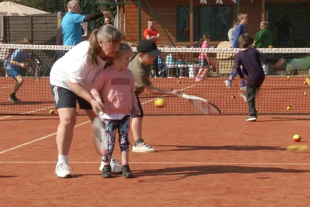 Tuition for youngsters at the Open Day.