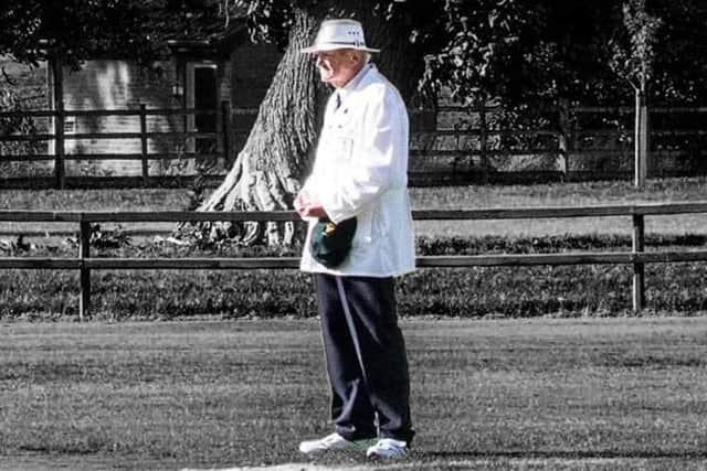 The late Vic Heppenstall pictured during a match