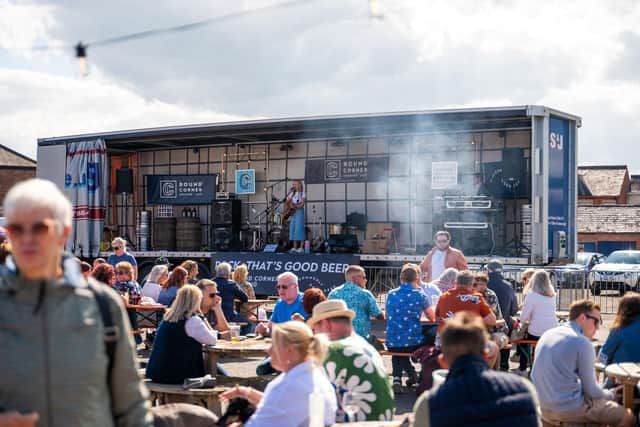 A previous Sound Corner Music Festival at the Stockyard in Melton Mowbray