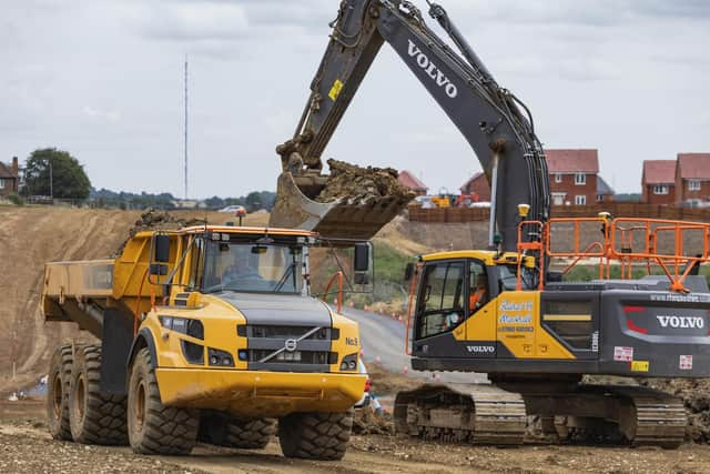 Work continues to prepare the land for the aggregate and tarmac to be laid down for Melton's NEMMDR