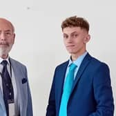 Councillor Dan Harrison (left) and Joseph Boam, who have been elected as leader and deputy leader, respectively, for Reform UK on Leicestershire County Council