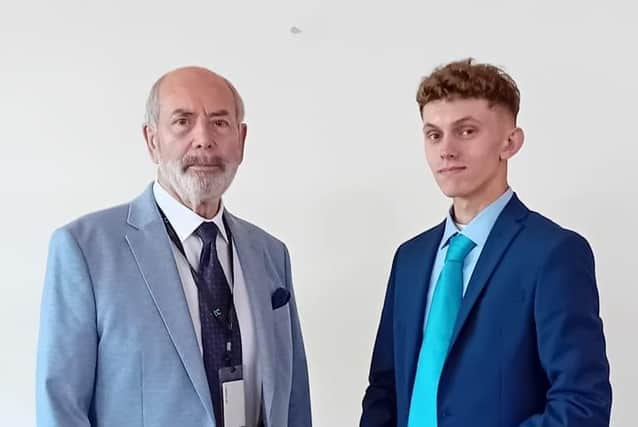 Councillor Dan Harrison (left) and Joseph Boam, who have been elected as leader and deputy leader, respectively, for Reform UK on Leicestershire County Council