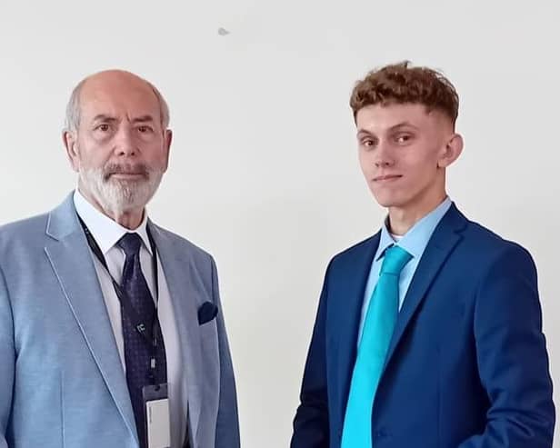 Councillor Dan Harrison (left) and Joseph Boam, who have been elected as leader and deputy leader, respectively, for Reform UK on Leicestershire County Council