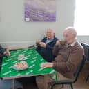 Locals enjoying a Macmillan coffee morning event at Thorpe Arnold village hall earlier this month