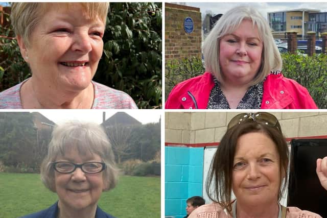Clockwise from top left - the new cabinet members at Melton Borough Council, deputy leader Margaret Glancy, Sarah Cox, Sharon Butcher and Pat Cumbers
