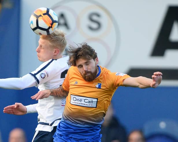 Paul Anderson in action in his Mansfield Town days.