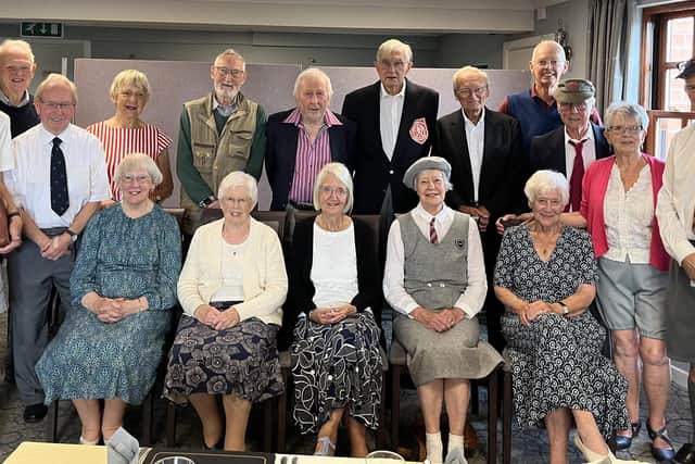 Pupils from King Edward VII's class of 1951 at their reunion event at Sysonby Knoll Hotel, from left, standing: Geoff Oliver, David Bend, Mark Ferrelly, Rosemary Rice (nee Allwood), Roger Hardy, Eric Davies, Walter Pepper, Roy Dalby, John Wright, Ray Smith, Julie Barrow (nee Dobson) and Pip Warne; seated: Mavis Marriott (nee Jones), Alice Cox (nee Felstead), Paulette Bowman (nee Allen), Norma Preston (nee Robertson) and Susan Collins (nee Cliff). Iris Sayer (nee Cope) is missing from the photo