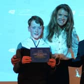Annabel Croft with members of Melton Tennis Club.