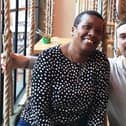 Cynthia Mack with her professional dance partner, Granger Wittering