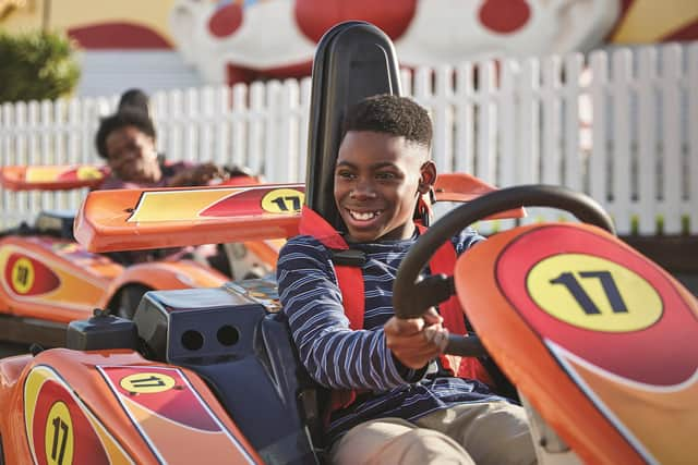 Enjoying the Butlin's go-karts (photo: Butlin's)