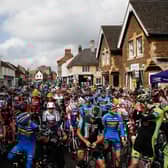 Riders gather at the start in Oakham in 2014.