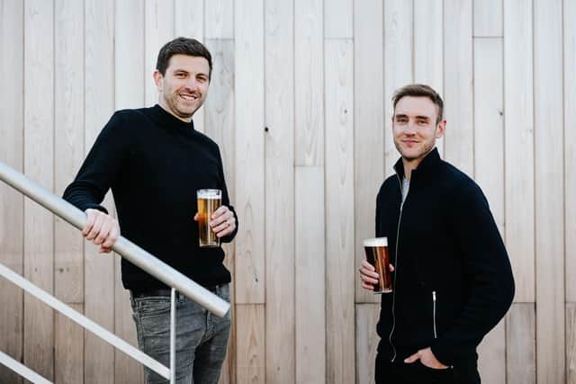 Tap and Run owners, Harry Gurney (left) and Stuart Broad