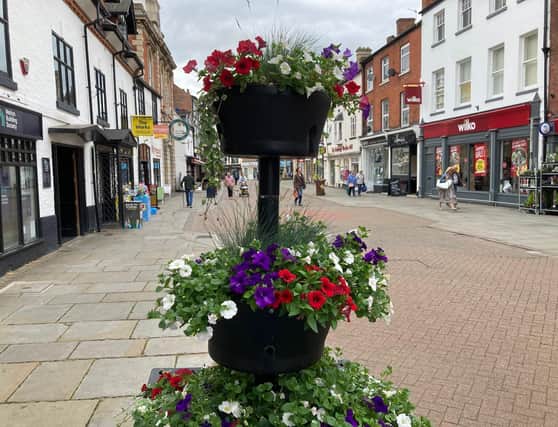 Nottingham Street in Melton Mowbray with the Wilko store to the right