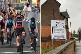 The climax to a previous Women's CiCLE Classic in Melton (left) and the Snowdon Homes housing development which is leading to Thorpe Road being closed for nearly two weeks