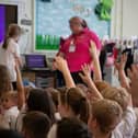 Severn Trent Education Officer delivering a free session at a school.