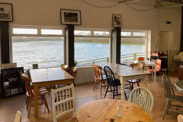 The Race Hub club house at their new base at Frisby Lakes