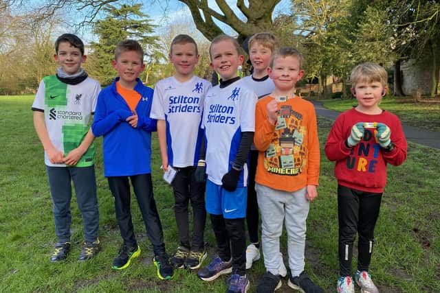 Some of the children who completed the Melton Mowbray Junior Parkrun this morning