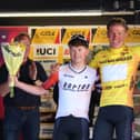 Winner Ben Granger (centre), runner-up Otto Van Zenden (right) and third-placed Dylan Hicks. Photo by Nick Rennie.