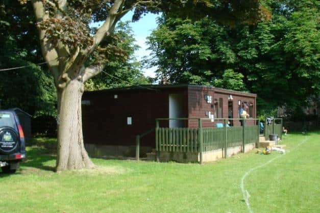 Ashby Carington Cricket Club's pavilion pictured in the summer