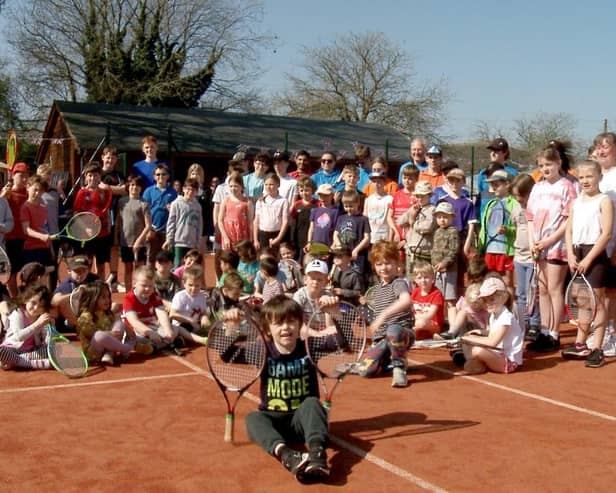 Youngsters at a previous 'try it' day at Melton Mowbray Tennis Club.