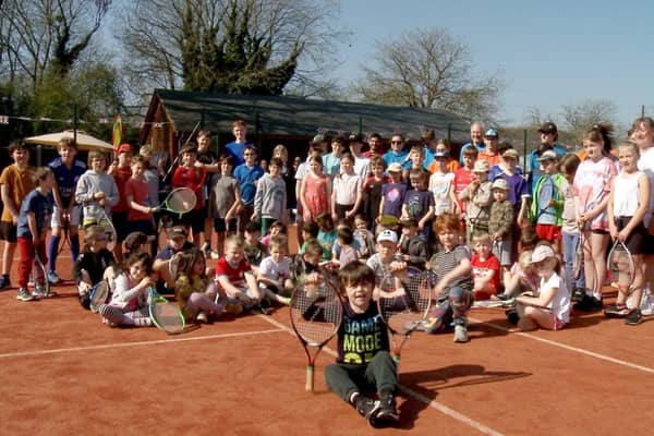 Youngsters at a previous 'try it' day at Melton Mowbray Tennis Club.