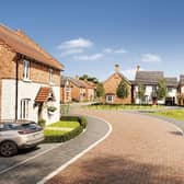 A computer image show what the new Davidson Homes development will look like at Barkby Road, Queniborough
