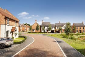 A computer image show what the new Davidson Homes development will look like at Barkby Road, Queniborough