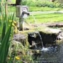 A water feature in the gardens at Tresillian House in Melton