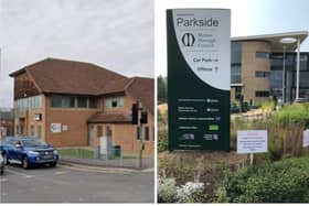 Phoenix House (left) and Melton Borough Council's Parkside offices, which have been identified as potential sites for Melton's second GP surgery