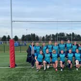 The Leicester Tigers women's squad at Brooksby