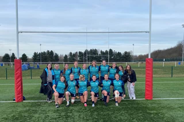 The Leicester Tigers women's squad at Brooksby