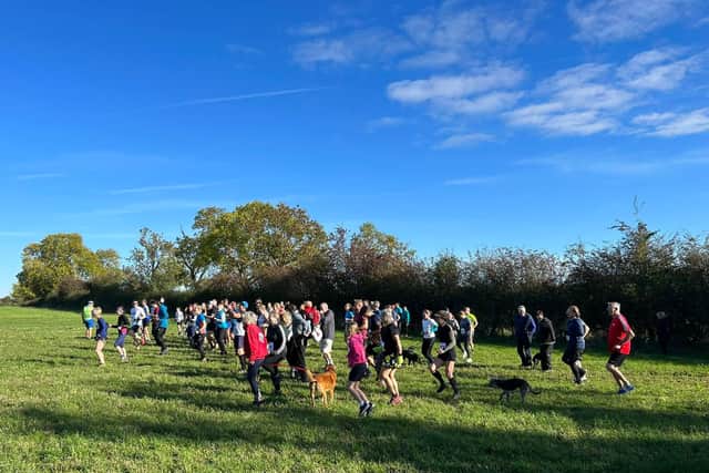 The field sets off at last year's Great Dalby Dollop