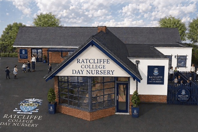 A computer image of what Ratcliffe College's new day nursery building will look like