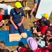 Asfordby Captain's Close Primary School pupils are taught basic life-saving techniques at their water safety event