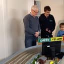 A family slot car session organised by Melton & District Model Club