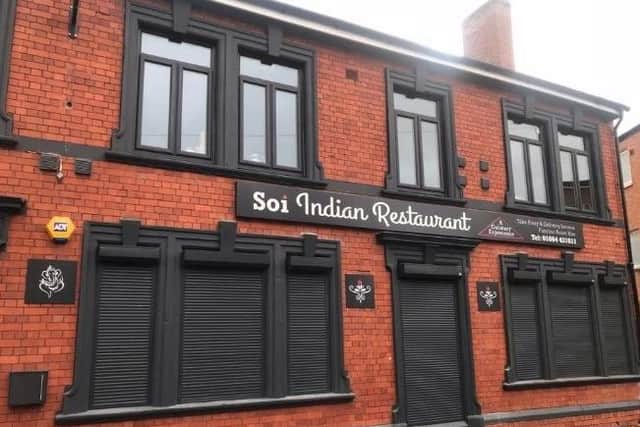 The Soi Indian Restaurant, which opened in the building previously known as The Bricklayers Arms, in Melton Mowbray