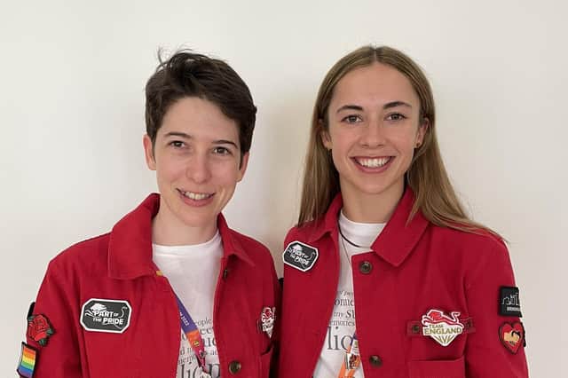 Georgia Holt (right) and Sophie Unwin who are competing in the 2022 Commonwealth Games