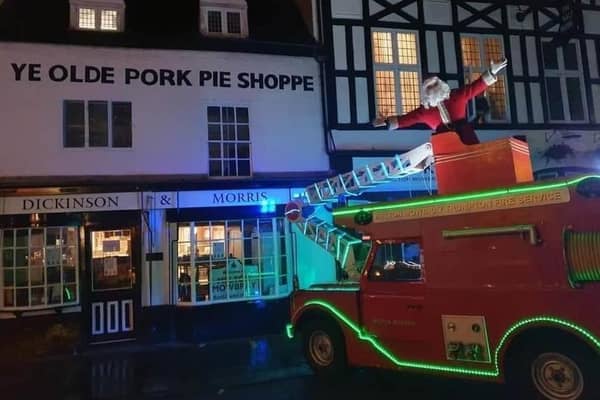 Santa and the Trumpton mini fire engine will be touring Melton Mowbray again from next week