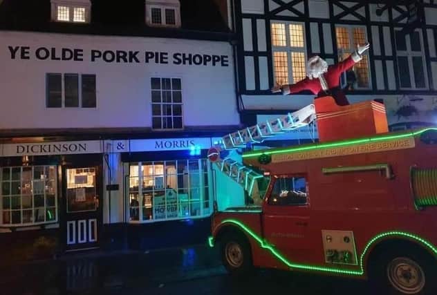 Santa and the Trumpton mini fire engine will be touring Melton Mowbray again from next week
