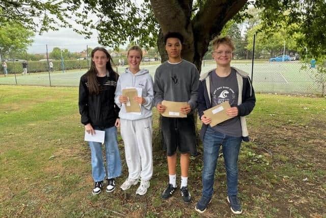 GCSE results at The Priory Belvoir Academy - top students on progress: Ava Marsh, Grace Lockett, Lucas Booth-Clibborn and Rowan Meynell