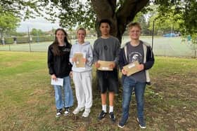GCSE results at The Priory Belvoir Academy - top students on progress: Ava Marsh, Grace Lockett, Lucas Booth-Clibborn and Rowan Meynell