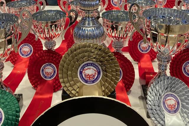 Trophies at British Pie Awards
