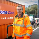 Councillor Adam Tilbury at one of Leicestershire's new ReHome Zones