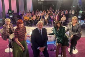 Cormac Boylan in the audience for Monday's Loose Women show with panelists, from left, Gloria Hunniford, Janet Street-Porter, Kelle Bryan and Ruth Langsford, and special guest Nigel Havers