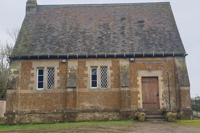 Goadby Marwood village hall which is to be transformed into a wartime German town hall for The Loyal Enemy