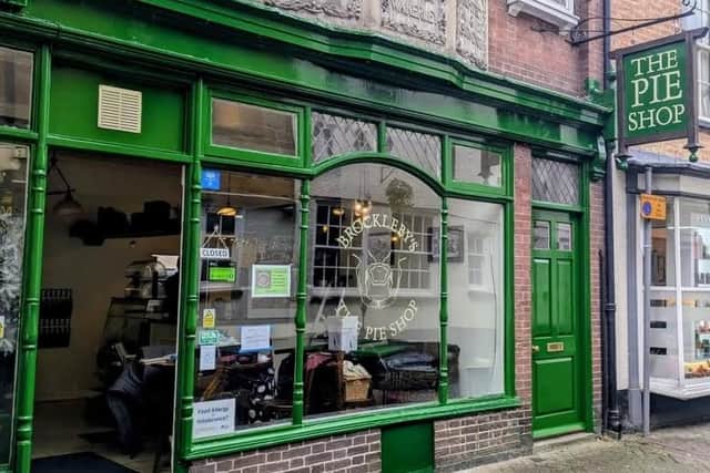 The new Brockleby's Pie Shop in Melton Mowbray, which opens on Saturday October 18